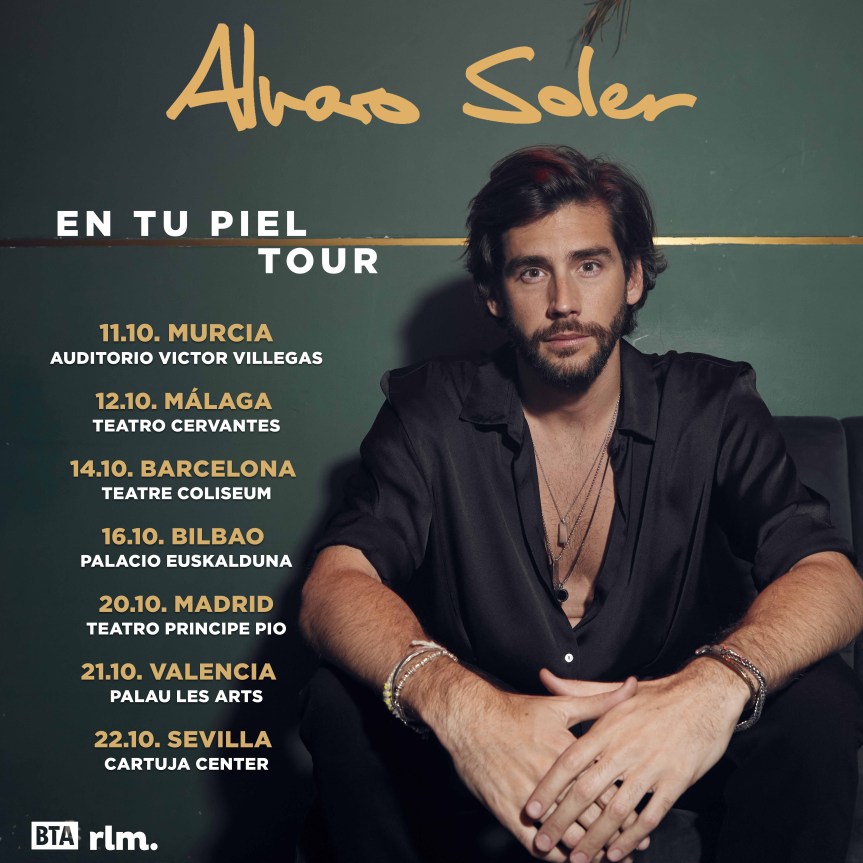 Descubre las fechas de “En tu piel tour” de Álvaro&nbsp;Soler